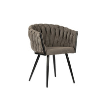 Afbeelding in Gallery-weergave laden, Wave stoel taupe (Set van 2)