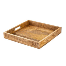 Afbeelding in Gallery-weergave laden, Houten dienblad 40x40cm vierkant van mangohout