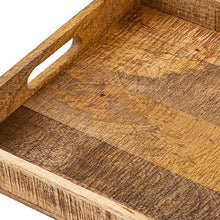 Afbeelding in Gallery-weergave laden, Houten dienblad 40x40cm vierkant van mangohout