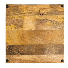 Afbeelding in Gallery-weergave laden, Houten dienblad 40x40cm vierkant van mangohout