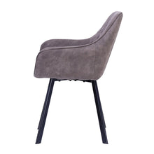 Afbeelding in Gallery-weergave laden, Set van 2 gestoffeerde stoelen met microvezel bekleding Taupe