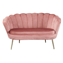 Afbeelding in Gallery-weergave laden, Fluwelen schelpenbank roze
