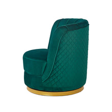 Afbeelding in Gallery-weergave laden, Fluwelen draaifauteuil groen