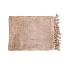 Afbeelding in Gallery-weergave laden, Luxe Handgeweven Katoenen Plaid - Betonfluweel