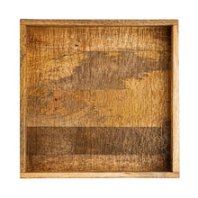 Afbeelding in Gallery-weergave laden, Houten dienblad 40x40cm vierkant van mangohout