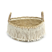 Afbeelding in Gallery-weergave laden, De Boho Fringe Mand - Naturel Wit