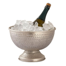 Afbeelding in Gallery-weergave laden, Wijnkoeler flessenkoeler metaal ø 29 cm champagnekoeler rond zilver goud ijskoeler champagnekoeler