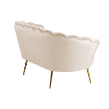 Afbeelding in Gallery-weergave laden, Fluwelen schelpenbank beige