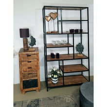 Afbeelding in Gallery-weergave laden, Industriële ladekast mangohout