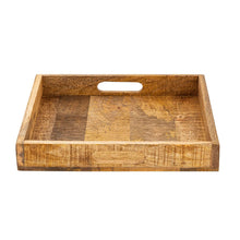 Afbeelding in Gallery-weergave laden, Houten dienblad 40x40cm vierkant van mangohout
