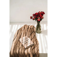 Afbeelding in Gallery-weergave laden, Luxe Handgeweven Katoenen Plaid - Beige Zwart