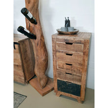 Afbeelding in Gallery-weergave laden, Industriële ladekast mangohout