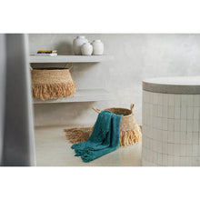 Afbeelding in Gallery-weergave laden, Luxe Handgeweven Katoenen Plaid - Aqua