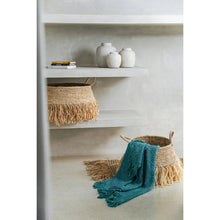 Afbeelding in Gallery-weergave laden, Luxe Handgeweven Katoenen Plaid - Aqua