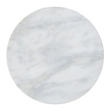 Afbeelding in Gallery-weergave laden, Ronde bijzettafel van aluminium met marmeren blad