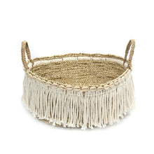 Afbeelding in Gallery-weergave laden, De Boho Fringe Mand - Naturel Wit
