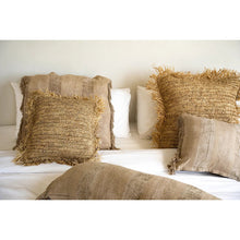 Afbeelding in Gallery-weergave laden, Kussenhoes Raffia Vierkant - Naturel - 40x40 cm