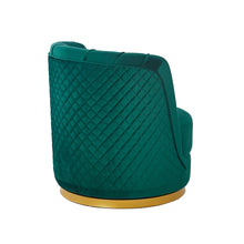 Afbeelding in Gallery-weergave laden, Fluwelen draaifauteuil groen