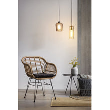 Afbeelding in Gallery-weergave laden, Trendy fauteuil set van 2 in rotan look, naturel