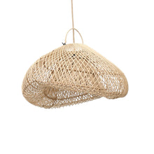 Afbeelding in Gallery-weergave laden, Handgemaakte Rotan Hanglamp - Naturel - M