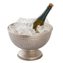 Afbeelding in Gallery-weergave laden, Wijnkoeler flessenkoeler metaal ø 29 cm champagnekoeler rond zilver goud ijskoeler champagnekoeler