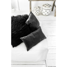 Afbeelding in Gallery-weergave laden, Leren Kussenhoes - Zwart - 40x40 cm