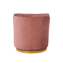 Afbeelding in Gallery-weergave laden, Draaifauteuil in roze fluweel