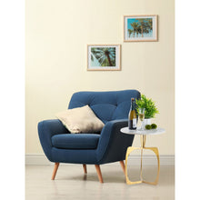 Afbeelding in Gallery-weergave laden, Ronde bijzettafel van aluminium met marmeren blad