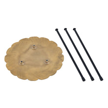 Afbeelding in Gallery-weergave laden, Bijzettafel metalen decotafel Hilton ø 35 x H 46 cm rond aluminium met structuur