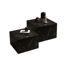 Afbeelding in Gallery-weergave laden, Chique Salontafels in Marmerlook - Set van 2