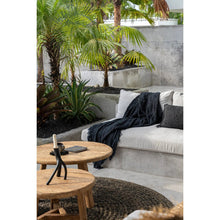 Afbeelding in Gallery-weergave laden, Luxe Handgeweven Katoenen Plaid - Zwart Marine