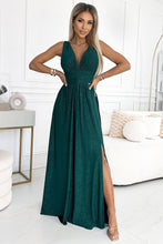 Afbeelding in Gallery-weergave laden, Elegante lange jurk met split