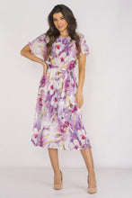 Afbeelding in Gallery-weergave laden, Chiffon jurk met verstelbare taille en ceintuur