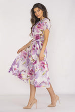 Afbeelding in Gallery-weergave laden, Chiffon jurk met verstelbare taille en ceintuur