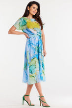 Afbeelding in Gallery-weergave laden, Chiffon jurk met verstelbare taille en ceintuur