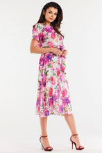 Afbeelding in Gallery-weergave laden, Chiffon jurk met verstelbare taille en ceintuur