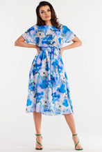 Afbeelding in Gallery-weergave laden, Chiffon jurk met verstelbare taille en ceintuur