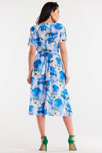 Afbeelding in Gallery-weergave laden, Chiffon jurk met verstelbare taille en ceintuur