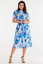 Afbeelding in Gallery-weergave laden, Chiffon jurk met verstelbare taille en ceintuur