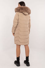 Afbeelding in Gallery-weergave laden, Gewatteerde dames parka met afneembare capuchon en bontkraag