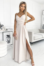Afbeelding in Gallery-weergave laden, Elegante maxi lange jurk met split