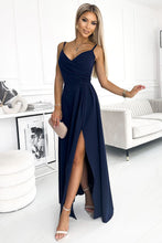 Afbeelding in Gallery-weergave laden, Elegante maxi lange jurk met split