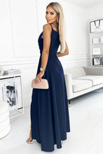Afbeelding in Gallery-weergave laden, Elegante maxi lange jurk met split