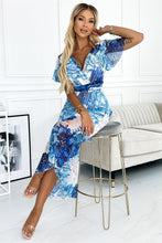 Afbeelding in Gallery-weergave laden, Comfortabele lange jurk met bloemenprint