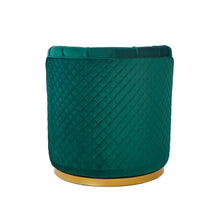 Afbeelding in Gallery-weergave laden, Fluwelen draaifauteuil groen