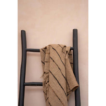 Afbeelding in Gallery-weergave laden, Luxe Handgeweven Katoenen Plaid - Beige Zwart