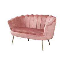 Afbeelding in Gallery-weergave laden, Fluwelen schelpenbank roze