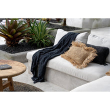Afbeelding in Gallery-weergave laden, Luxe Handgeweven Katoenen Plaid - Zwart Marine