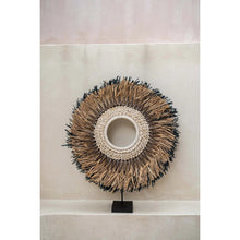 Afbeelding in Gallery-weergave laden, The Mojo Raffia Op Stand - Naturel Zwart - L