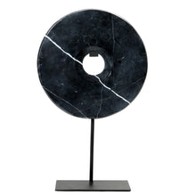 Afbeelding in Gallery-weergave laden, The Marble Disc on Stand - Zwart - L